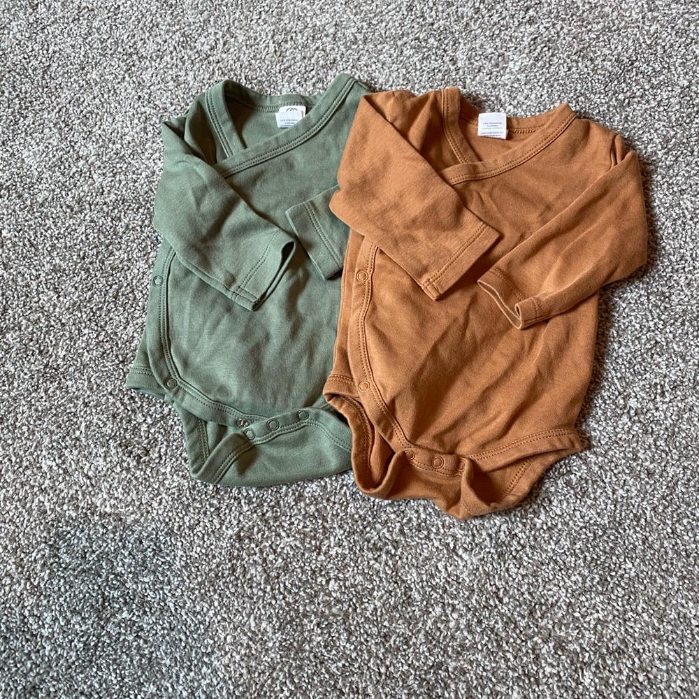NWOT Colored Organics Kimono Bodysuits